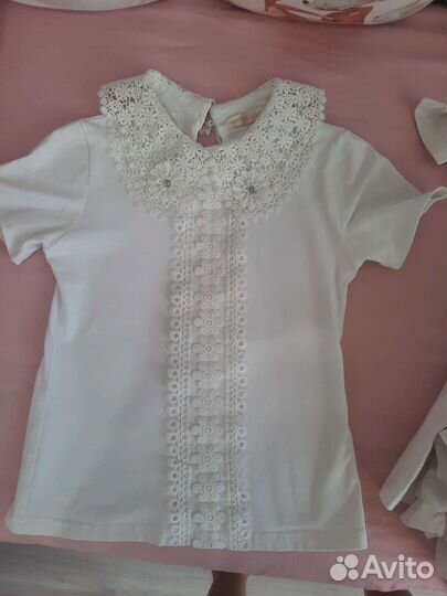 Блузка шелковая 7-8 лет
