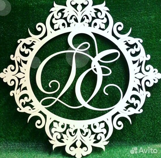 Монограмма на свадьбу (под заказ)