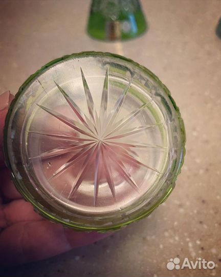 Пудренница, шкатулка хрусталь