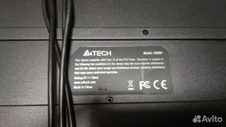 Игровая клавиатура A4Tech X7-G800V Black USB