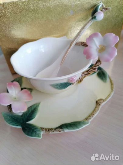 Чайная пара с ложкой