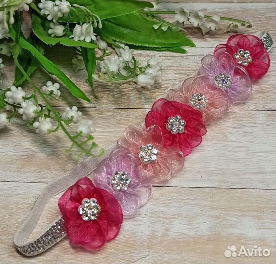 Новая повязка на голову малышке