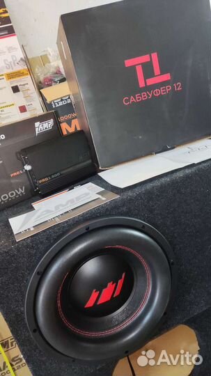 Сабвуфер Урал TT 12 1100W max и усилитель