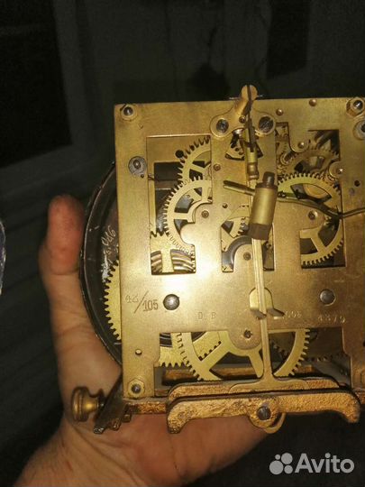 Старинные настенные часы le roi a paris