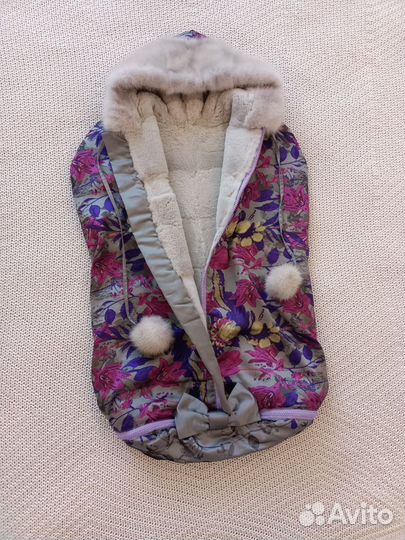 Детский зимний конверт мех норки