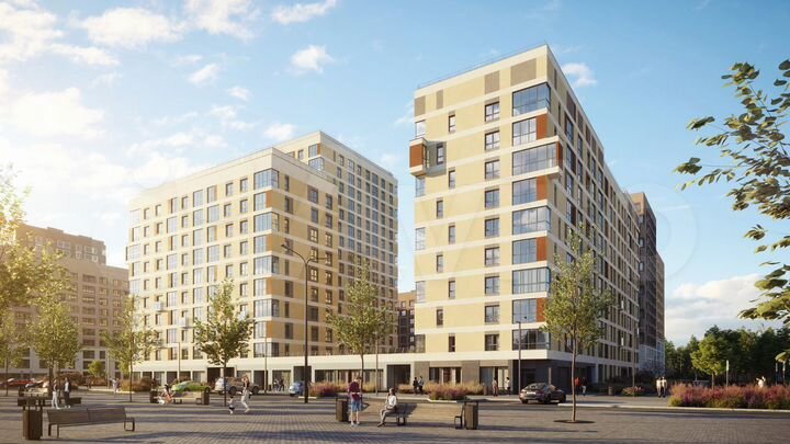 2-к. квартира, 49,3 м², 1/18 эт.