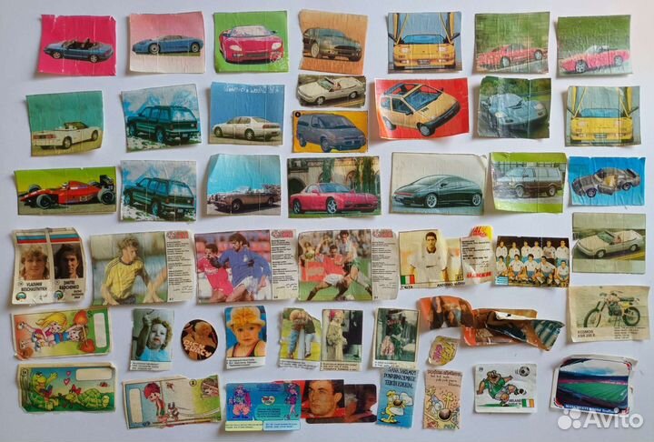 Вкладыши (фантики) от жвачек