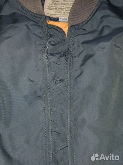 Бомбер alpha industries ma 1 зеленый