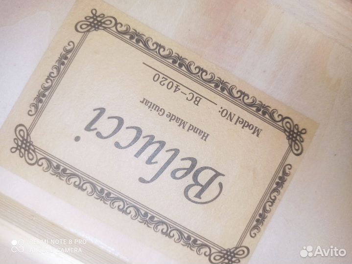 Акустическая гитара belucci