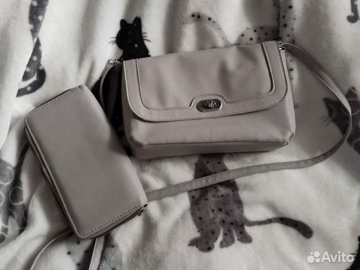 Сумка женская через плечо с кошельком