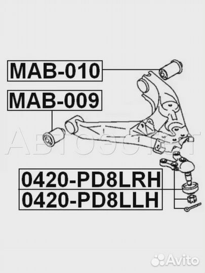 Шаровая опора 0420-PD8LLH