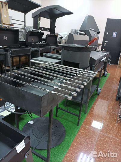 Мангал с печкой под казан