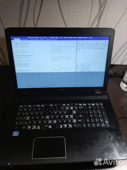 Ноутбук DNS i3-3120M на запчасти