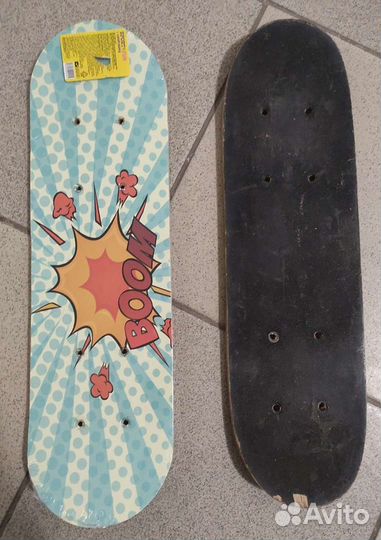 Скейтборд детский две доски без колёс