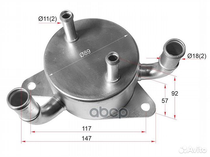 Радиатор масляный mazda 3 09/mazda 5 10- ST-FS