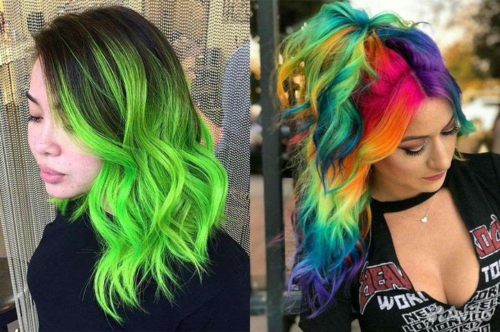 Модель на окрашивание волос