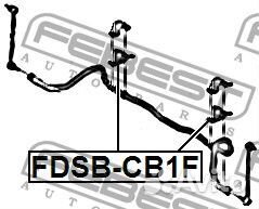 Втулка стабилизатора переднего febest fdsbcb1f для а/м ford