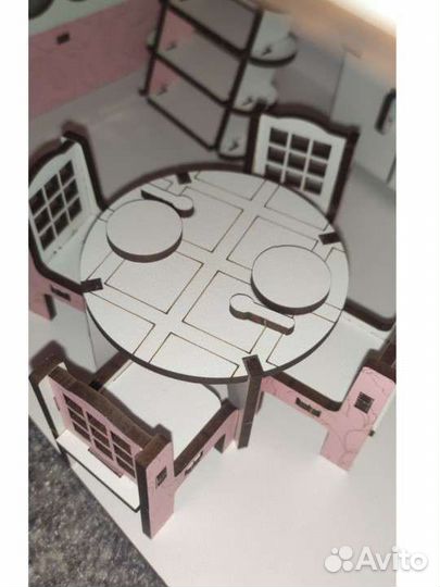 Кукольный домик с мебелью новый