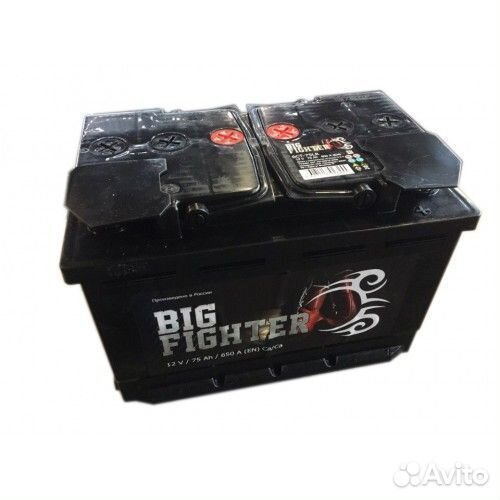 Аккумуляторная батарея автомобильный 75 ач Big Fig
