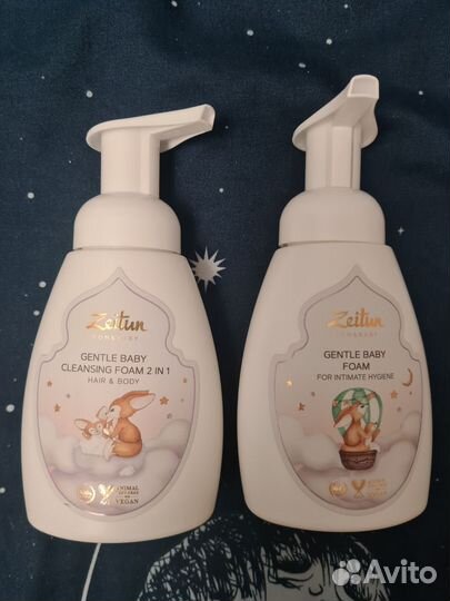 Пенка детская для купания и шампунь + подмывания
