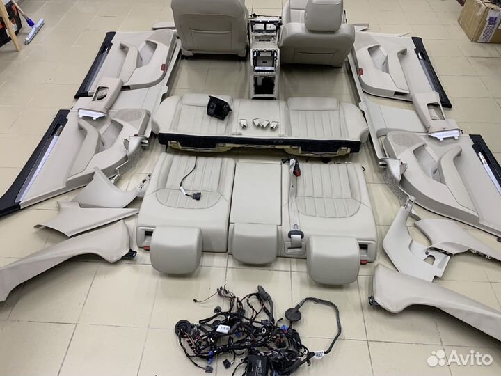 Кожаный салон skoda superb III