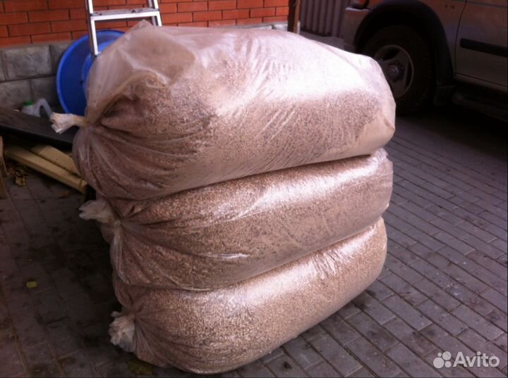 Опилки стружка древесная в мешках продаю