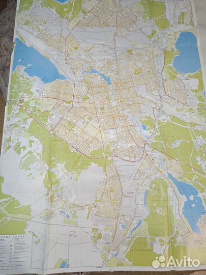 Атлас СССР, Свердловской области, схема Екатеринбу