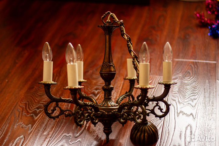 Антикварная старинная люстра