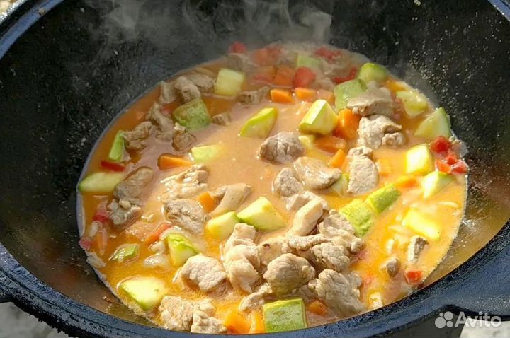 Казан чугунный 22 литра + крышка