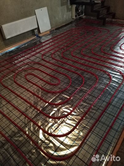 Водяной теплый пол, отопление