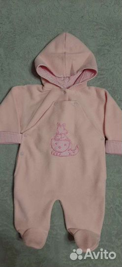 Флисовые комбинезоны для девочек. Размеры: 62-74