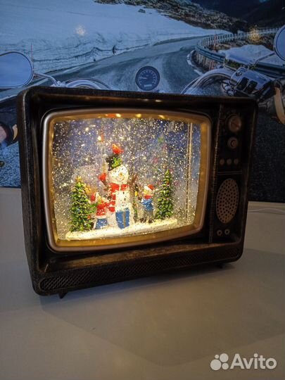 Новогодний светильник-телевизор музыкальный