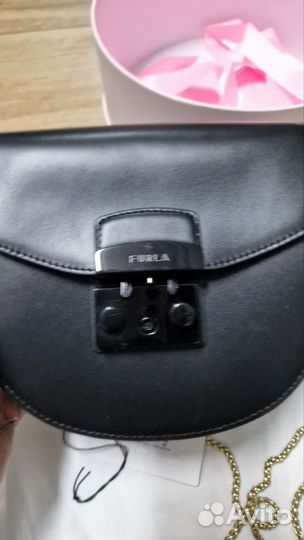 Сумка Женская Фурла Furla Оригинал Кожаная Черная