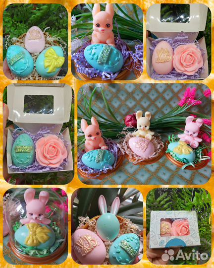 Сувенирное мыло ручной работы к Пасхе