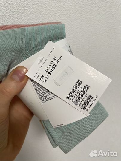 Носки детские h&m новые