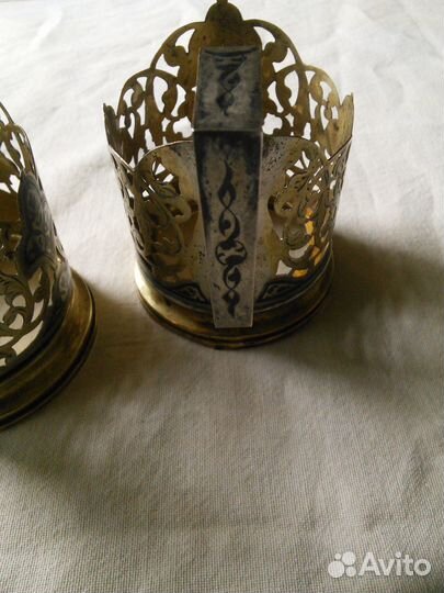 Серебряные подстаканники Кубачи СССР