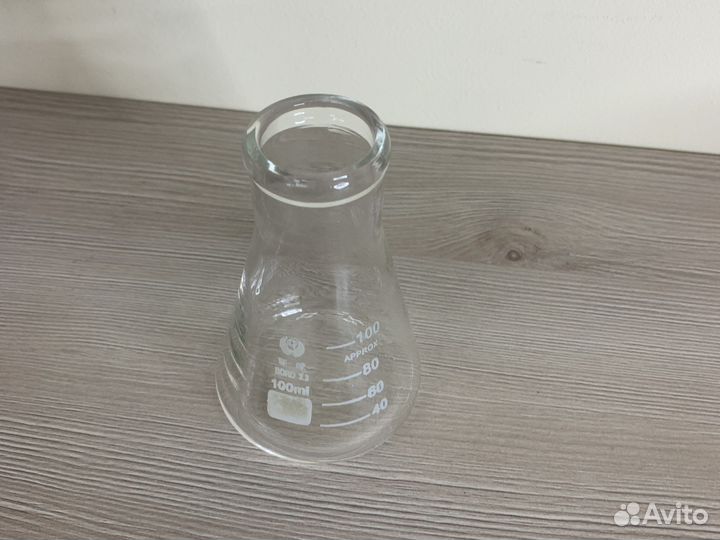 Колба Эрленмейера мерная 100мл