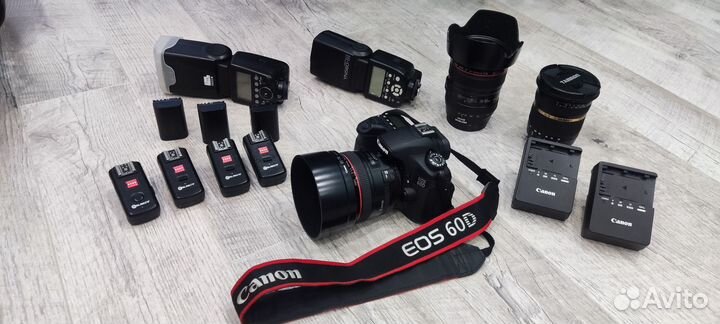 Зеркальный фотоаппарат canon 60d + комплект