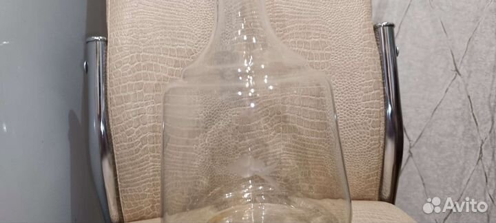 Кабинетный графин с пробкой. Стекло. СССР