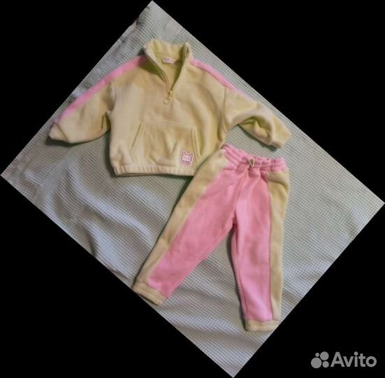 Костюм флис на девочку 90-98см