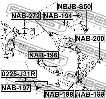 Сайлентблок заднего верхнего рычага