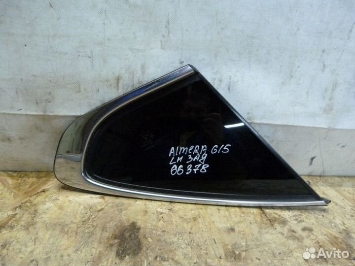 Стекло кузовное глухое левое Nissan Almera (G15) 2