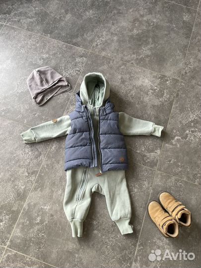 Пакет фирменных вещей 86 92 hm crockid