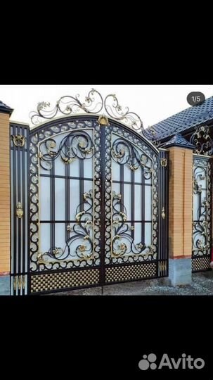 Козырьки навесы кованые