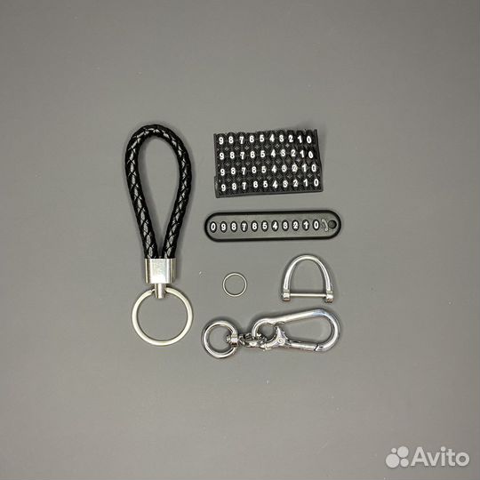 Брелок для ключей с номером телефона