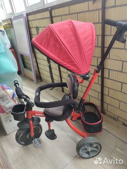 Трехколесный велосипед коляска