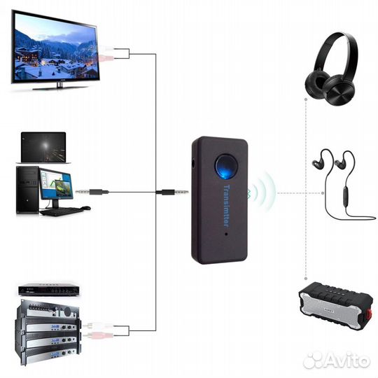 Блютуз Bluetooth передатчик трансмиттер для аудио