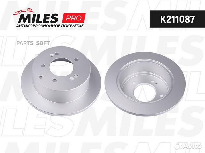 Miles K211087 Диск тормозной KIA cerato/soul 09- з
