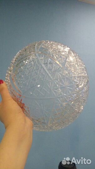 Хрустальная салатница (советская)