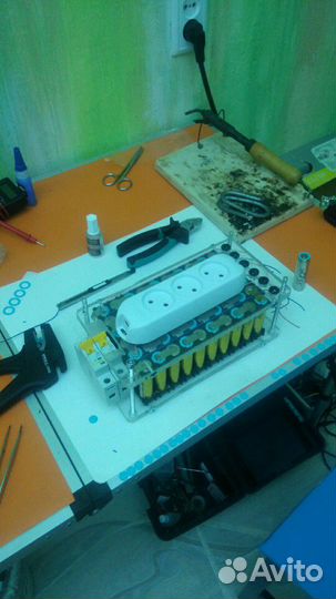 Портативная розетка 220v. на элементах Тесла 18650